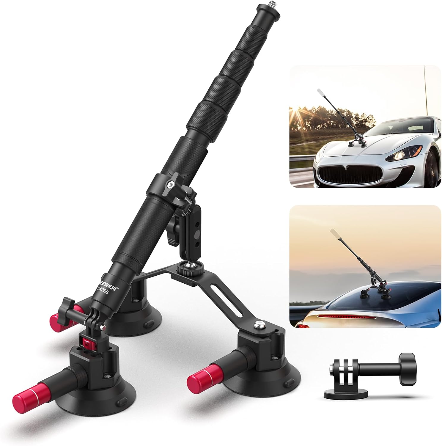 Insta360 Camera X4 - Supporto per auto NEEWER con tripla