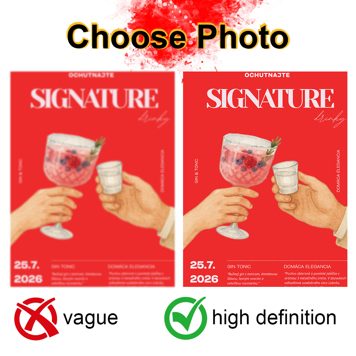 Photograph Lyrics - Poster Pubblicitario Personalizzato con Foto, Arte