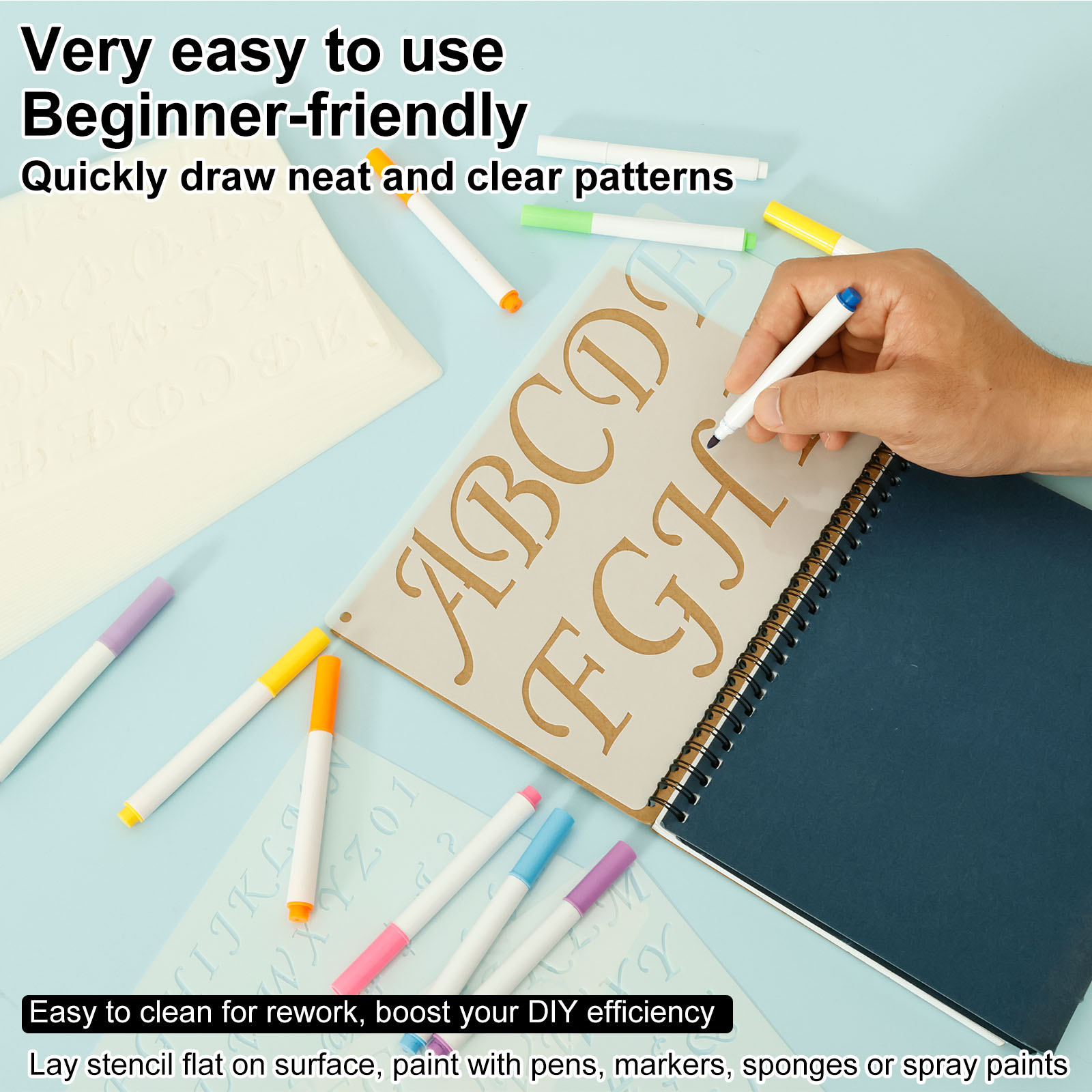 Set di 40 Stencil per Lettere  - Photography Font recensione e prezzo
