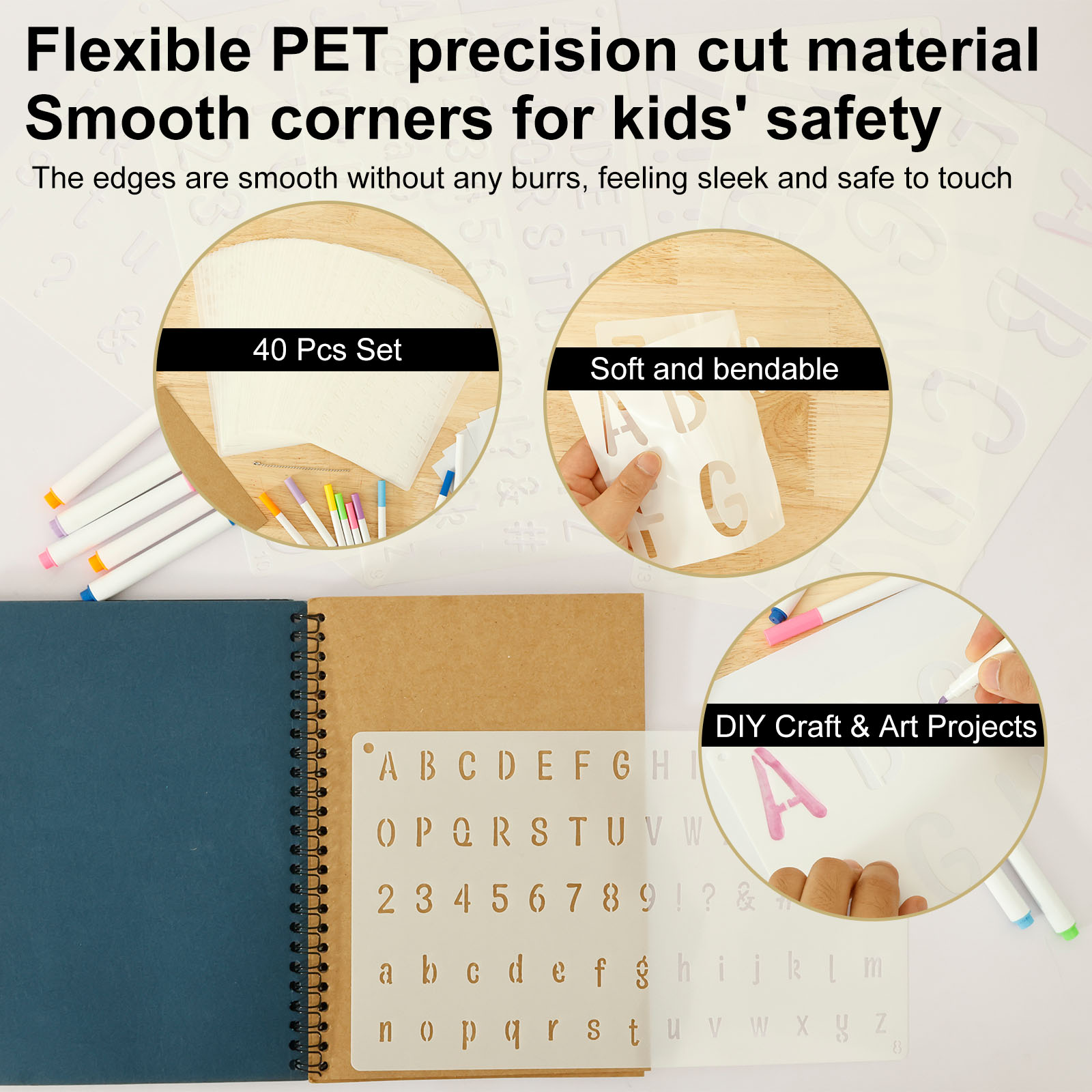 Set di 40 Stencil per Lettere  - Photography Font recensione e prezzo