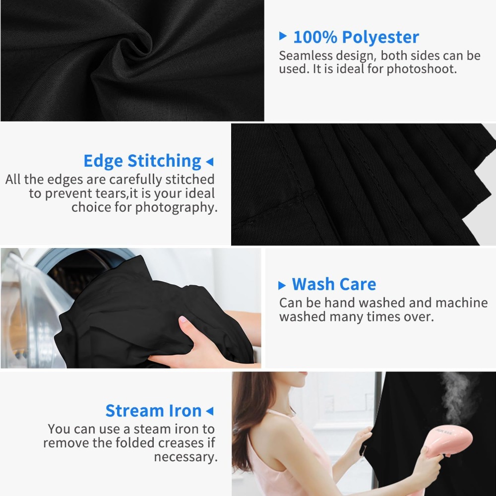 Sfondo nero per la fotografia  - Photography Backdrop Muslin recensione e prezzo